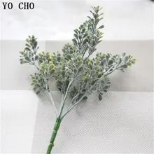 Yo cho casa decorações acessórios artificial pe planta real toque folhas fresco diy buquê acessórios de parede artificial plantas