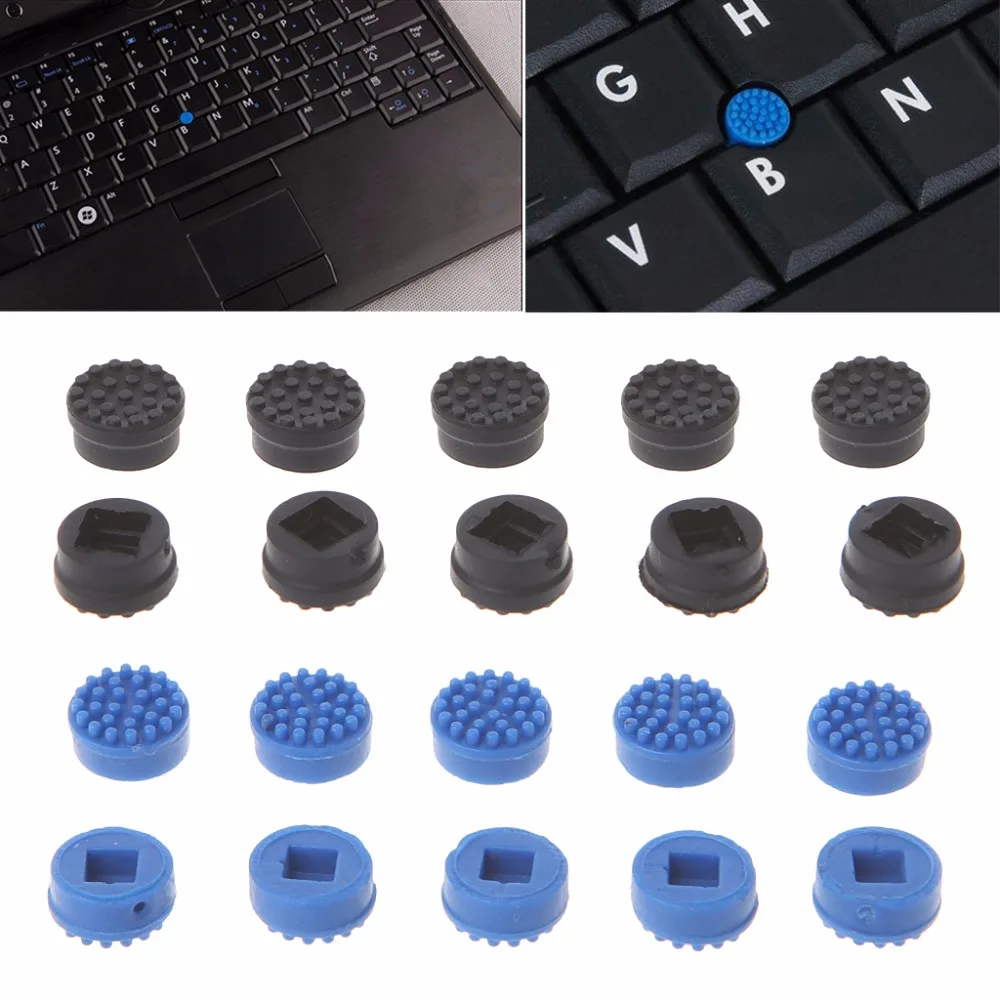 

10Pcs Pointer Caps For HP Laptop Notebook Keyboard Trackpoint Mouse Stick Point Cap Little Dot cap Black/Blue #Brand New