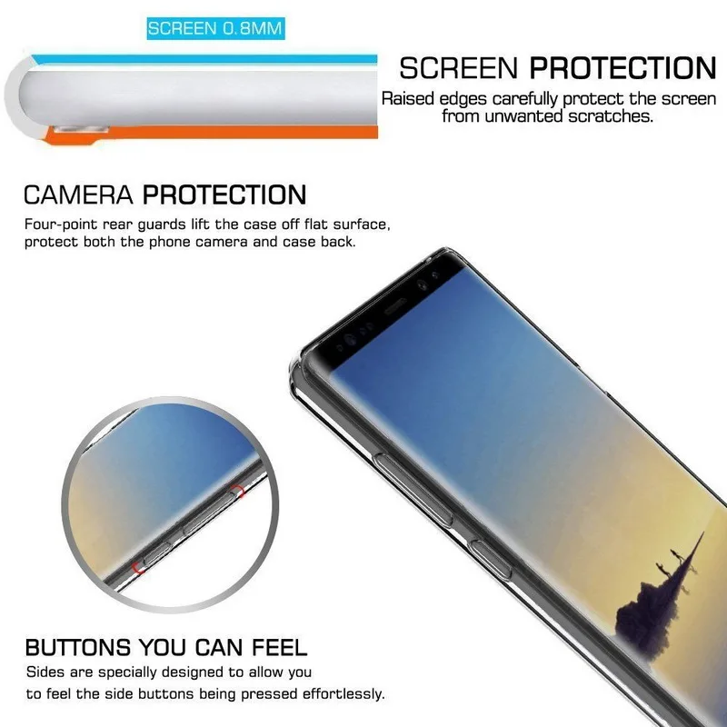 Прозрачные чехлы для телефонов Samsung Galaxy S20 Ultra A51 A71 A70 S8 S9 S10 Plus Note 8 9 10 Plus|Бамперы| |