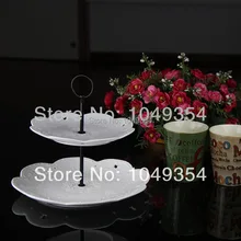 Слой в 2-х стилях торт стоять круглая сталь/черные керамические пластины обработки