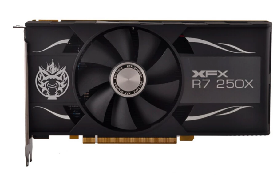 New Graphics card for XFX R7 250X 2G DDR5 128BIT original 6 DP ports Professional Six-screen multi-screen graphics screen 6