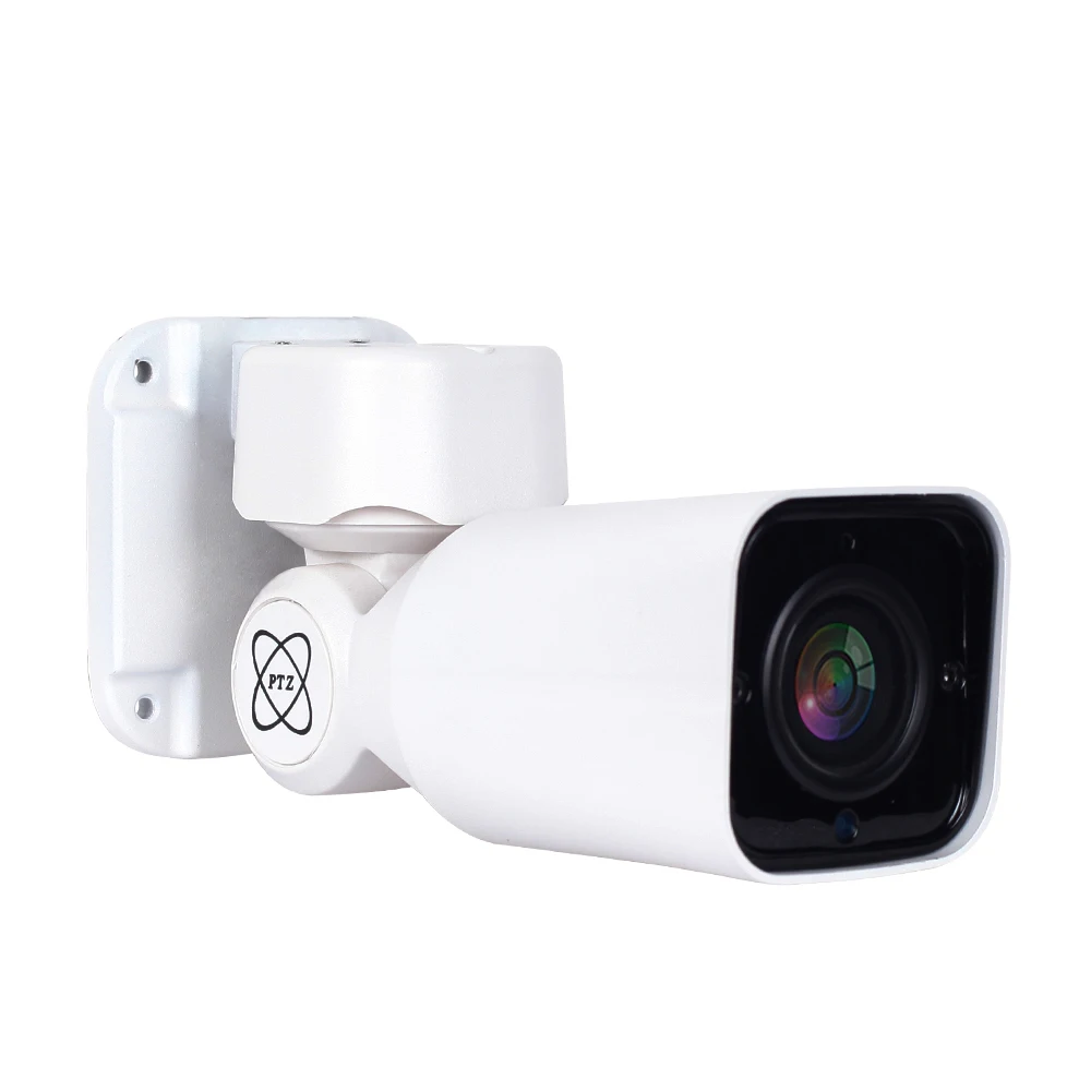 5MP наружная IP PTZ PoE камера безопасности 2592x1944P Super HD 4X оптический зум Автофокус Объектив Антивандальная с настенным кронштейном
