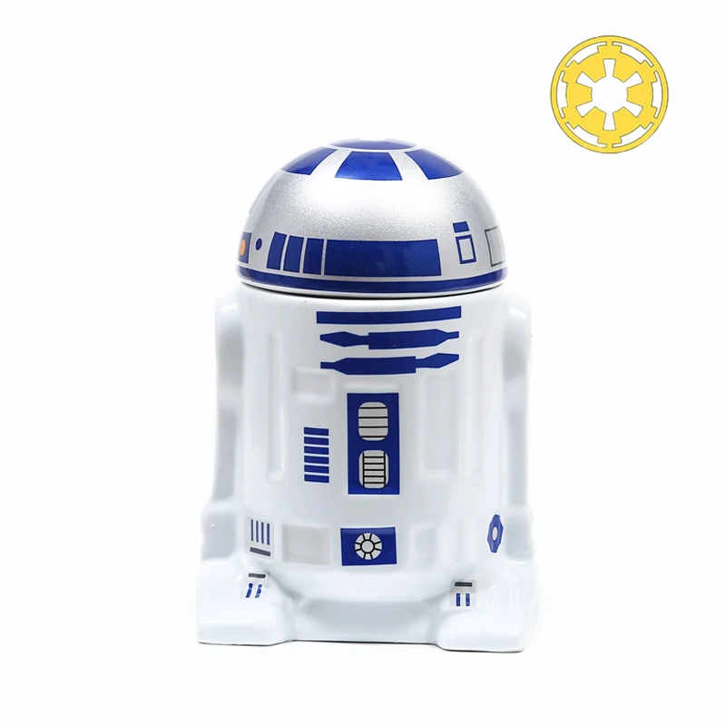 Звездные войны кофейные кружки R2D2 чашки и кружки с крышкой креативные посуда для напитков