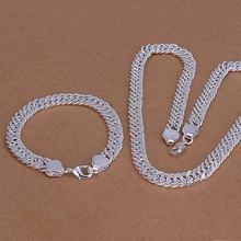 Silver plated refined luxury gorgeous fashion noble elegant classic side two piece sets hot selling wedding jewelry S141