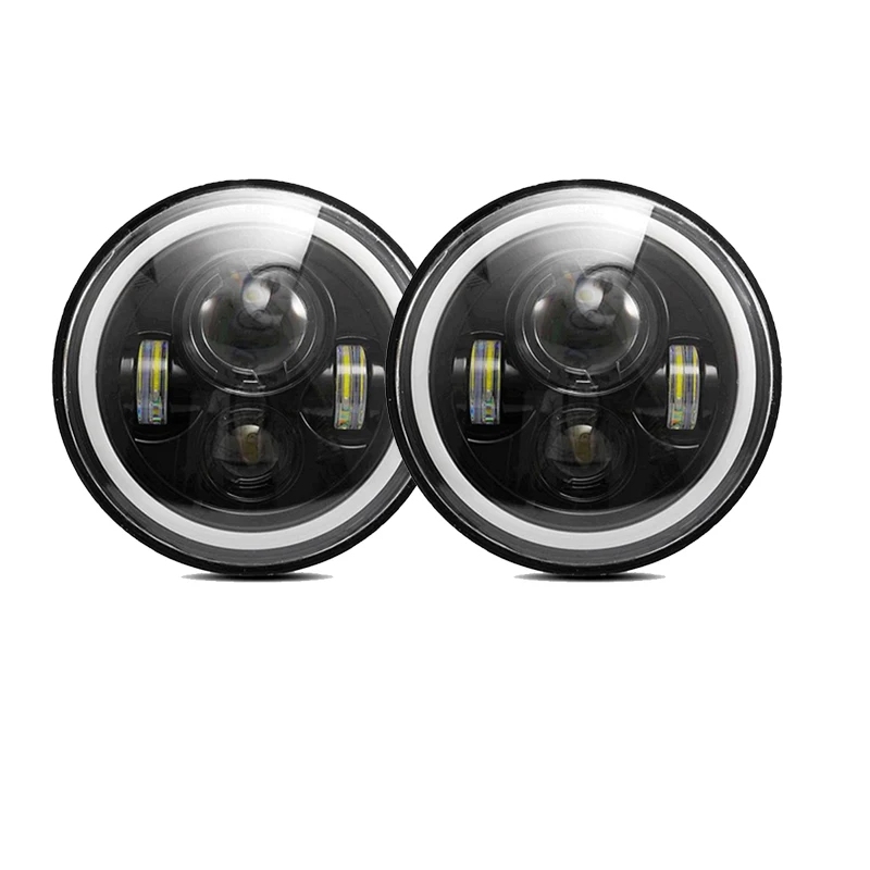 For Lada Niva 7 inch Led Headlight HiLow Beam Light Halo Angle Eyes DRL HeadLamp For Jeep Wrangler off Road 4x4 Suzuki Samural未标题-4