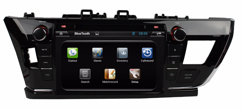 Car dvd GPS Navigation player for 2014 Corolla C