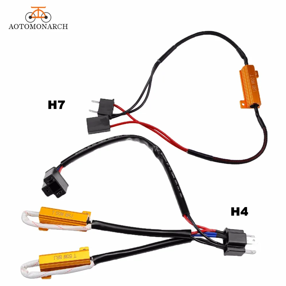 AOTOMONARCH H7 светодиодный декодер для автомобильных ламп резистор H4 H8 H9 H11 9005 9006 Canbus