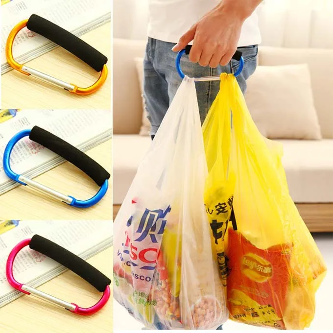 Portable Grips For Ping Grocery Bag Holder Metal With Sponge No Portable Grips For Ping Grocery Bag Holder Metal With Sponge No Hand Fasten Carrier Lock Protector Handle Cooking Tools Z196 In Bags From