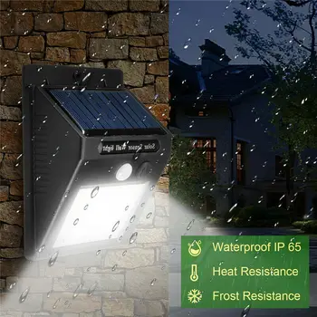 

Solar Rechargeable 30 LED Solar light Bulb Outdoor Garden lamp Decoration PIR Motion Sensor Night Security Wall light Waterproof