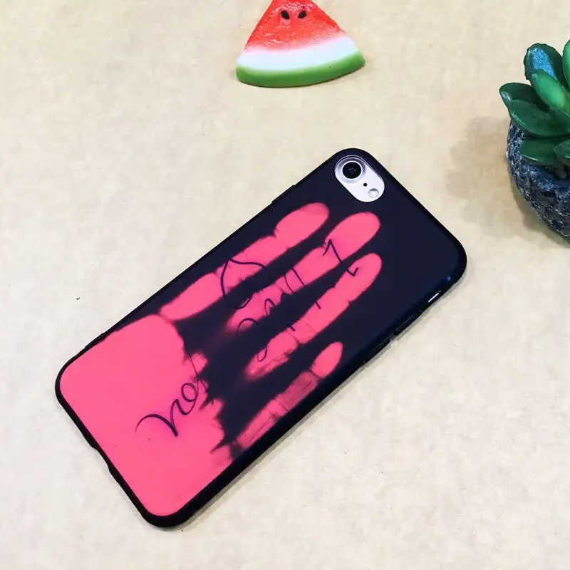 Термочувствительный чехол из искусственной кожи для iPhone 11 Pro Max XS XR X 8 7 6 6S Plus с