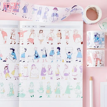 

1 Pcs DIY Japanese Paper Decorative Adhesive Tape Cartoon Little my series Washi Tape/Masking Tape Stickers