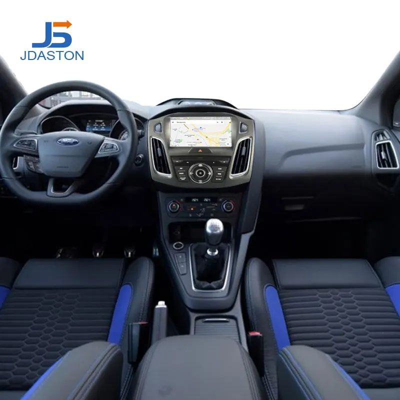 Top JDASTON Android 9.0 Car DVD Player For Ford Focus 2015 2016 2017 2018 WIFI Multimedia GPS Stereo 1Din Car Radio Audio Auto Video 5