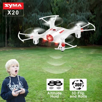 

Syma X20 RC Helicopter Drone 6-aixs Gyro 2.4G 4CH Remote Control Quadcopter Pocket Dron Mini RC Aircraft With Hover Function