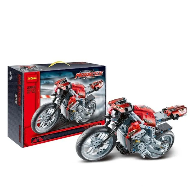 431 pieces motorcycle Model Building Kits motorbike Building Block