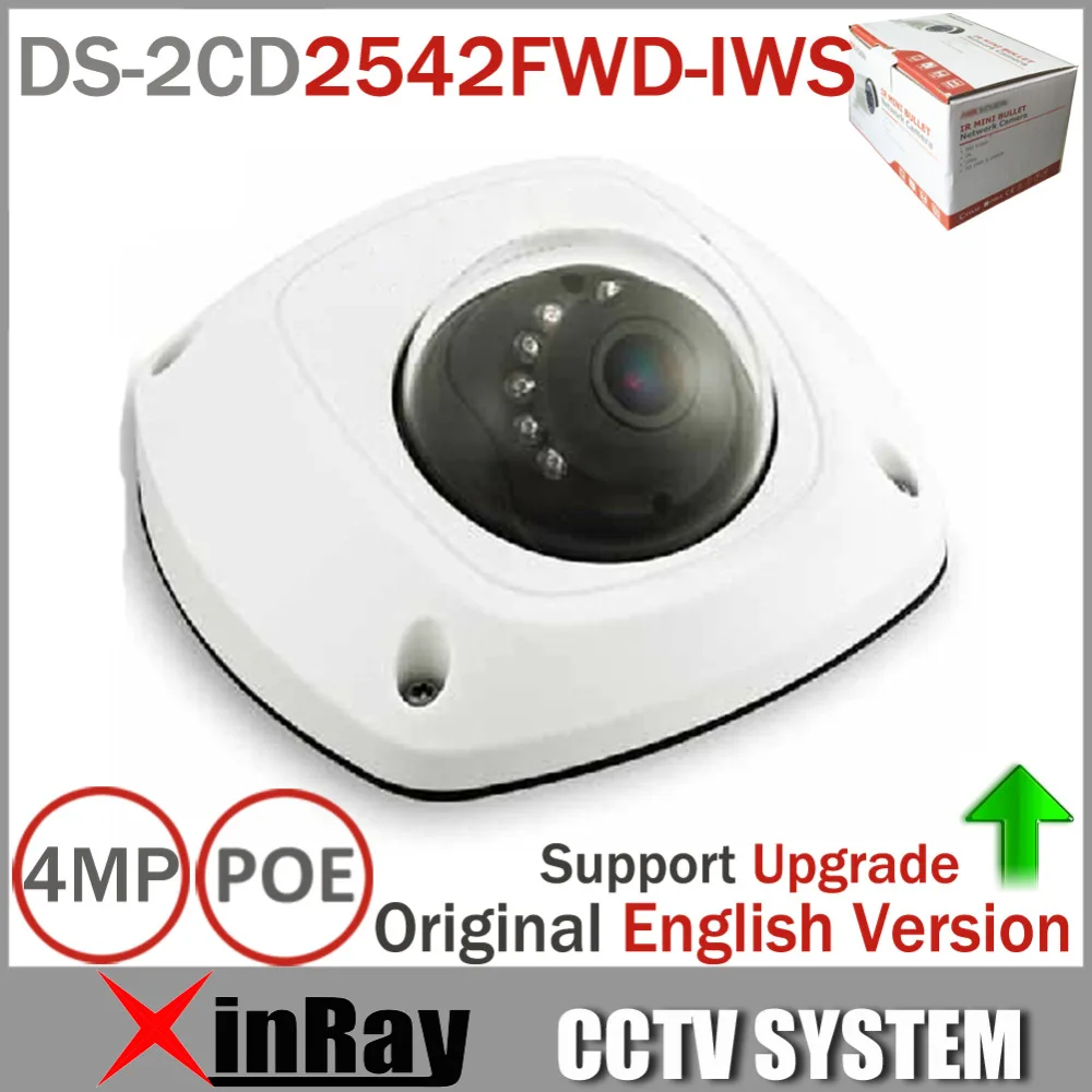 English Version Mini Dome Wireless IP Network Camera DS-2CD2542FWD-IWS Full HD 4MP Built-in Mic Audio Input WDR Support camera : image English Version Mini Dome Wireless IP Network Camera DS-2CD2542FWD-IWS Full HD 4MP Built-in Mic Audio Input WDR Support camera