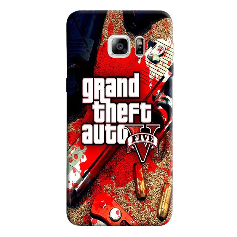 Rockstar gta 5 Grand Theft Авто жесткий черный чехол для телефона samsung Galaxy 8 9 plus 6 7 edge 4
