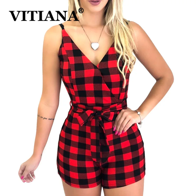 VITIANA/Летний Пляжный модный сексуальный вечерний комбинезон новинка 2019