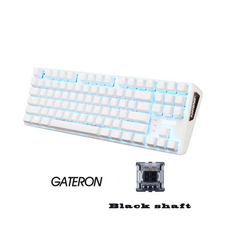  Rantopad MXX Cherry/GATERON Mechanical Gaming Keyboard 87-Key Deluxe Edition 4 Axis Aluminum Cover 