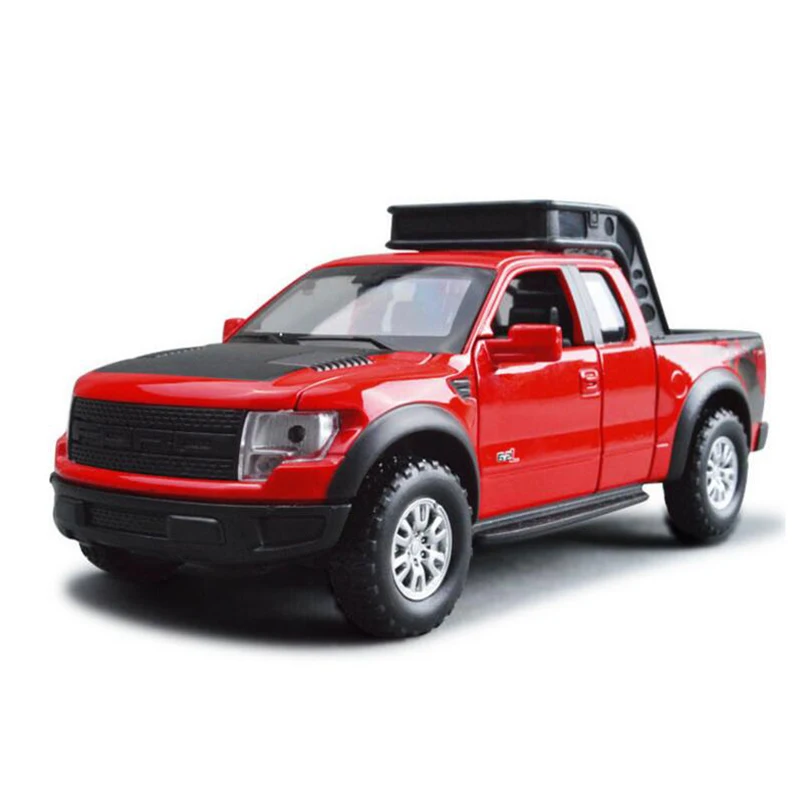 Детские игрушки 1/32 моделирование Ford 150 Raptor пикап сплава литья под давлением