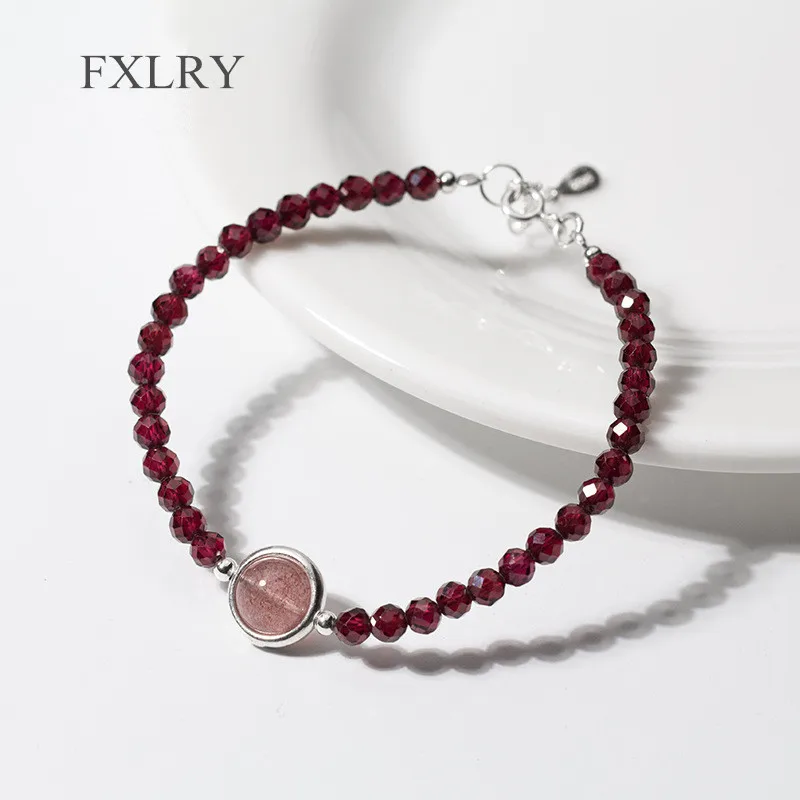 FXLRY горячие продажи серебряный цвет геометрические граненые Красные бусины
