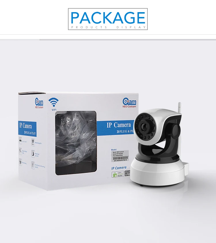 НЕО Coolcam nip-51ozx 720 P HD IP Камера сети Wi-Fi ИК Ночное видение CCTV видеонаблюдения cam, поддержка iPhone, Android