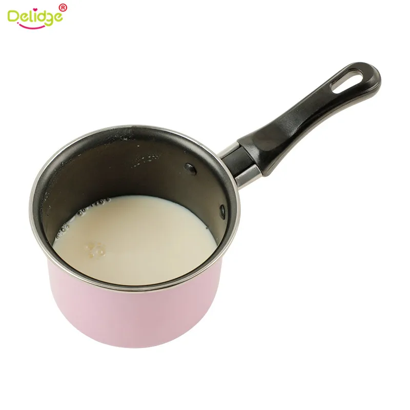 Delidge 1 шт. 11,5 см мини-молочный не липкий нагревательный горшок из углеродистой стали с плоским дном портативные кухонные инструменты для приготовления яичного супа