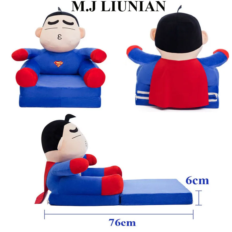 

M.J LIUNIAN Baby cartoon seats foldable children sofa with filler can lie and sit comfortable kids chair child sofas 2019 Newest