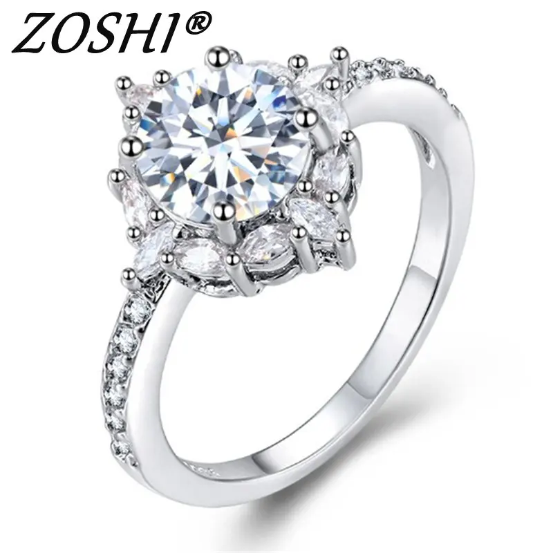 Limited edition Wedding ring Special moment for her Best gift Simple Top quality Silver Ring Engagement anel feminino