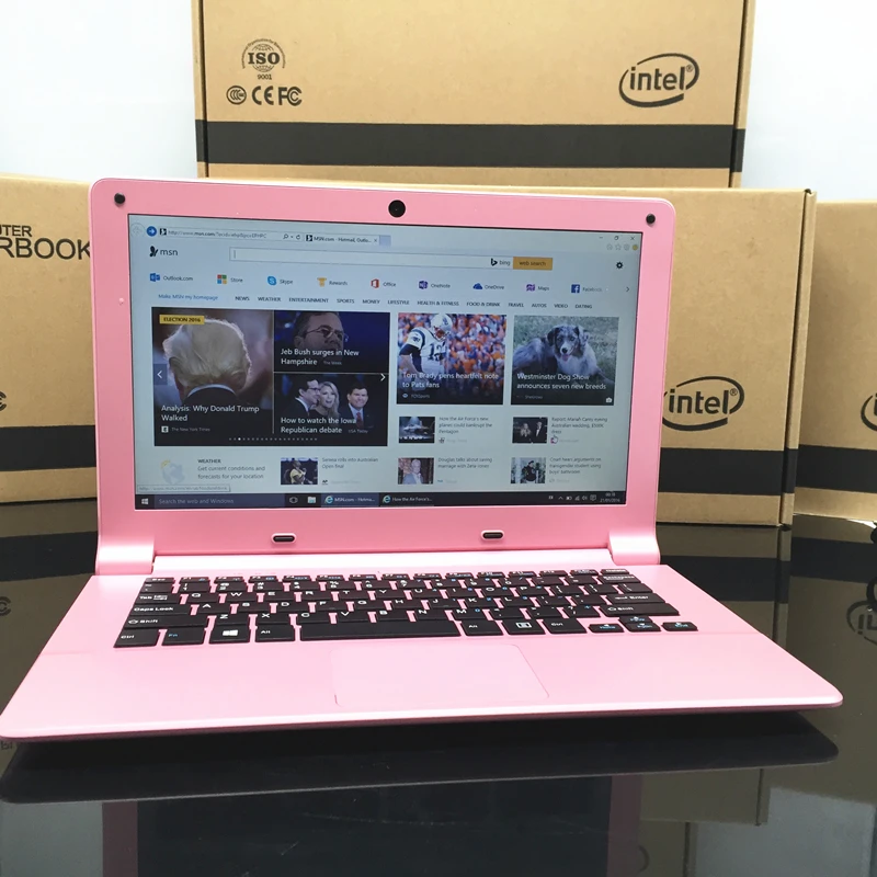 Fashion 11.6inch laptop computer Celeron Z3735F Quad core 2GB 32GB SSD USB 2.0 camera tablet PC notebook Ultrabook Free Postage