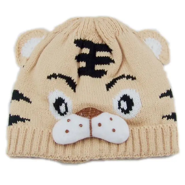 Bnaturalwell Baby tiger hats crochet hat animal design children tiger