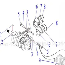 Шатун коленчатого вала componet для hidea HD15F 18F