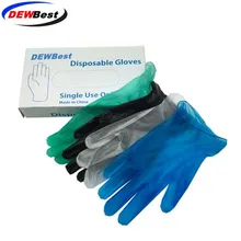 DEWBest одноразовые виниловые перчатки многофункциональные прозрачные тонкие перчатки водонепроницаемые для работы по дому чистящие перчатки 25 пар
