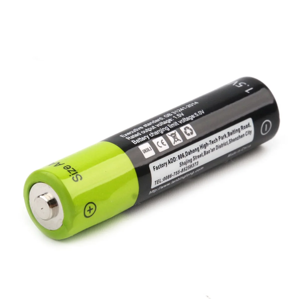AAA 1 5 V 400mAh USB перезаряжаемая батарея Универсальные ZNT7 литий полимерные батареи с
