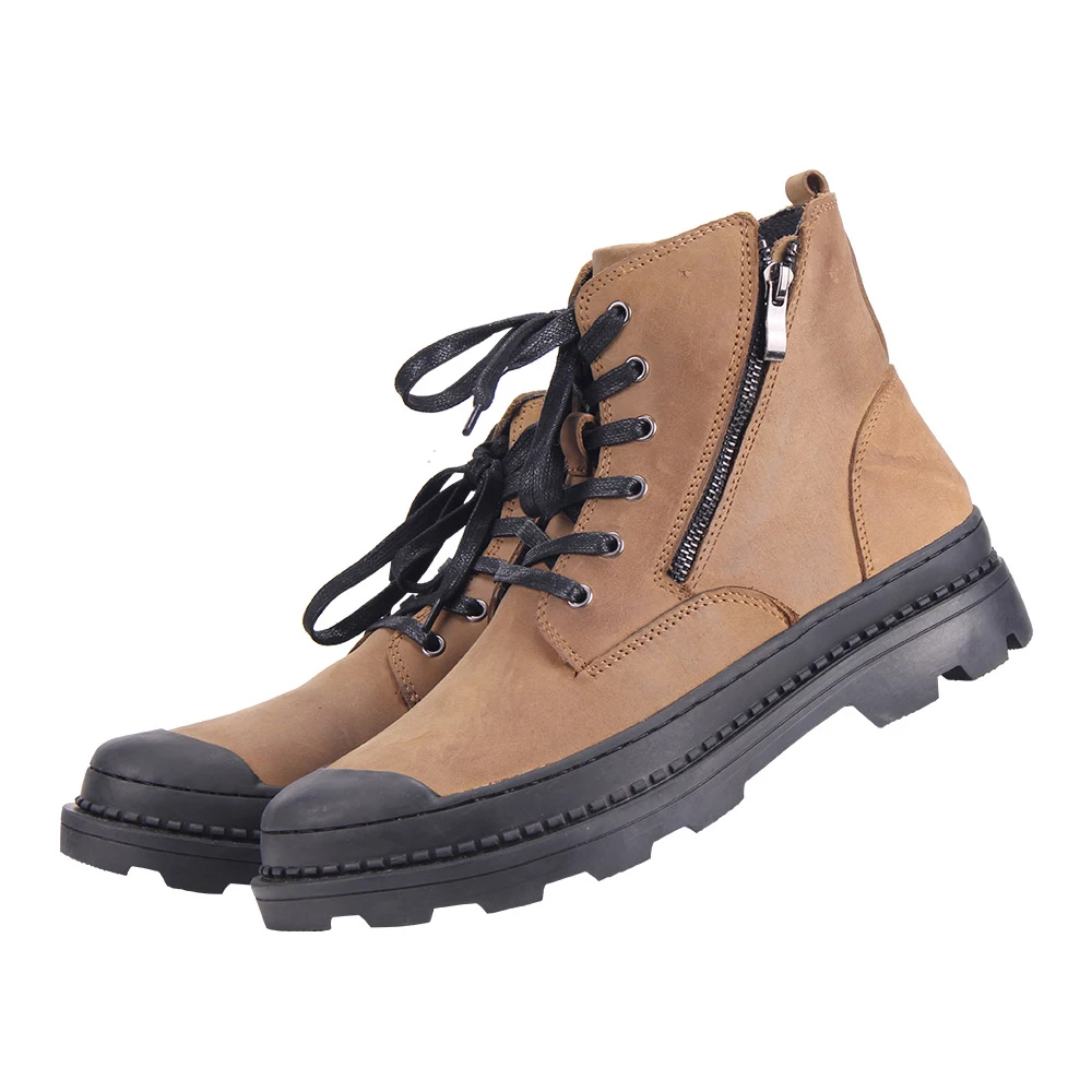 Мотоциклетные ботинки из воловьей кожи обувь для мотокросса сапоги верховой