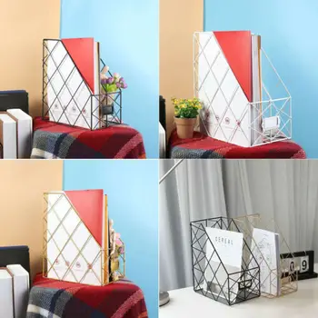 

Double Layers Mesh Letter Paper File Iron Storage Rack Shelf Organiser Desktop