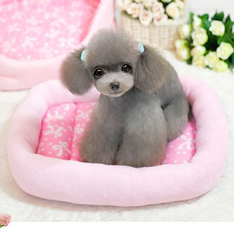 Summer Cooling Dog Bed House Pad Cute Cat Cushion Mat Breathable Summer Cooling Dog Bed House Pad Cute Cat Cushion Mat Breathable Mesh Small Chihuahua Pet Princess Sofa Kennel Nest In Houses Kennels Pens