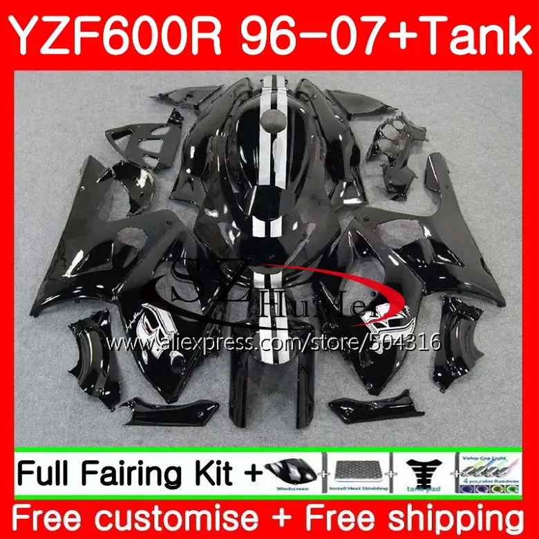 

Fairing For YAMAHA Thundercat YZF 600R 02 03 04 05 06 07 65SH17 YZF-600R YZF600R 2002 2003 2004 2005 2006 2007 Body Factory blk