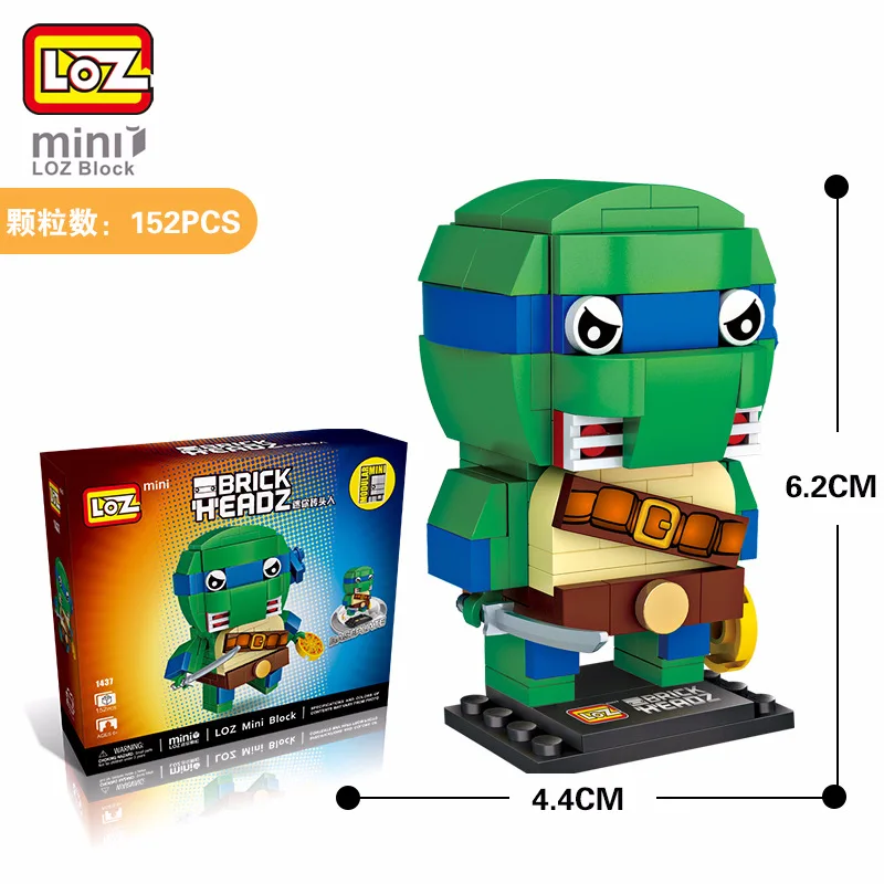 

LOZ 1437 Mini Blocks Japanese Anime Turtle Diamond Building Blocks Toys Action Figure Compatible With Legoings