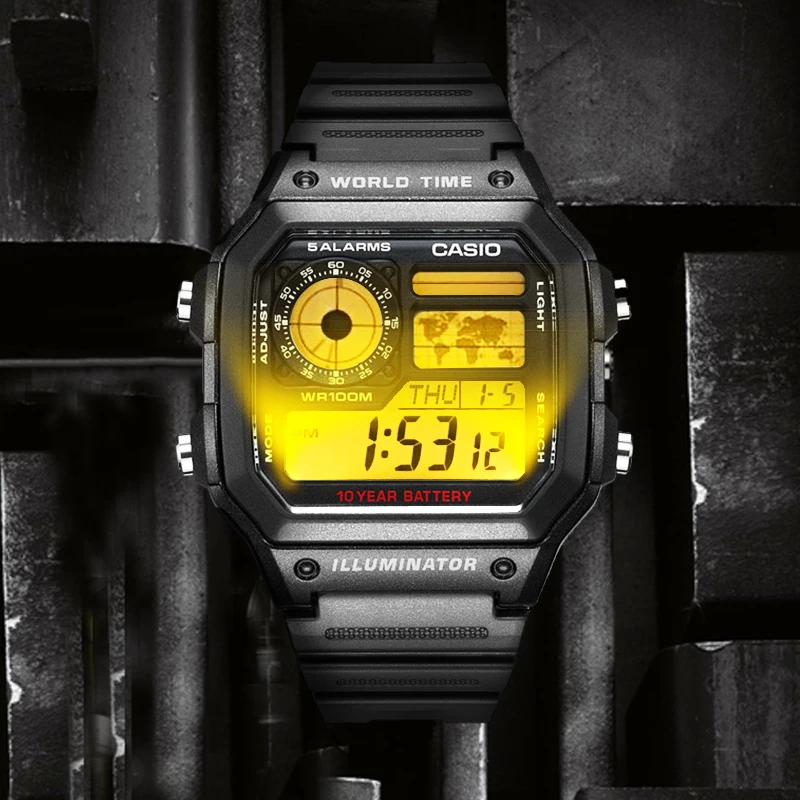 часы мужские casio Взрыв лучшие марки класса люкс LED военные цифровые спортивные