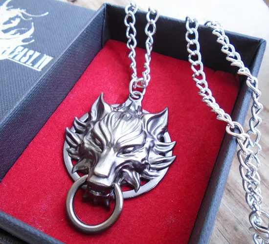 Final Fantasy 8 Griever Squall Leonhart, ожерелье с головой льва, подвеска в виде облака, волка, бижутерия для косплея, подарки
