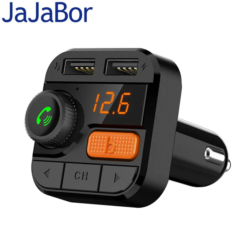 JaJaBor FM Transmitter Wireless Handsfree Calling Bluetooth Car Kit 5.0 MP3 Music Player Support Voltage Detection | Автомобили и