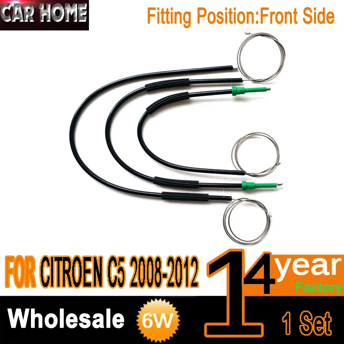 CAR CABLE WIRE FOR CITROEN C5 WINDOW REGULATOR REPAIR KIT FRONT LEFT / RIGHT 2008 2012in Window