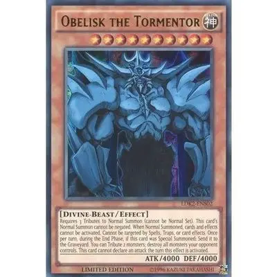 

YGLD-ENG02 Obelisk the Tormentor Ultra Rare Limited Edition Mint YuGiOh Card