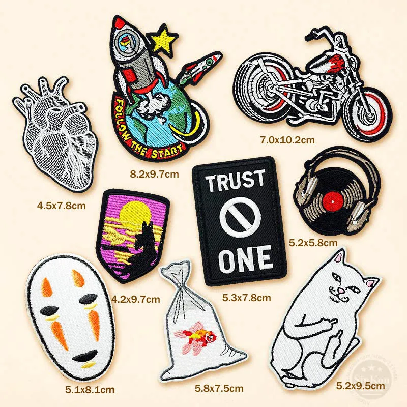 

NOT SO COMMON Patch Embroidered Cute Badges Hippie Iron On Kids Cartoon Patch For Clothes Stickers Badge