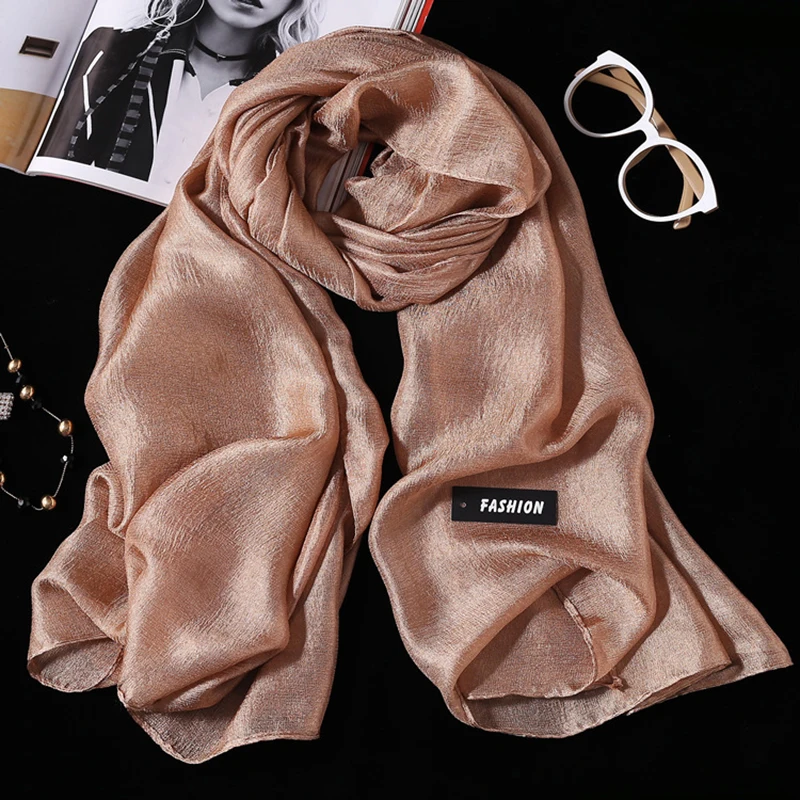 

2019 Women Scarf Flax Solid color beach silk scarf air conditioning shawl cotton Hemp Multi-purpose Scarf