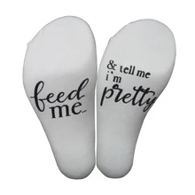 Новинка, носки для мужчин и женщин, милые осенне-зимние носки с буквенным принтом, Meias, забавные носки, Новое поступление, забавные теплые носки Meias