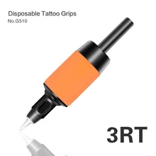 20 шт стерильные одноразовые для татуировок трубки резиновые мягкие желтые ручки для тату оборудования машины поставки аксессуары G510-RT