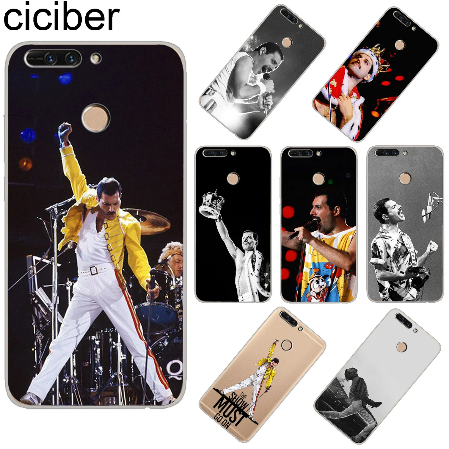 

ciciber For Huawei Honor 7A 8X C Pro Clear Soft Silicone TPU Phone Cases For Honor 10 9 Lite Play V10 V9 Freddie Mercury Coque