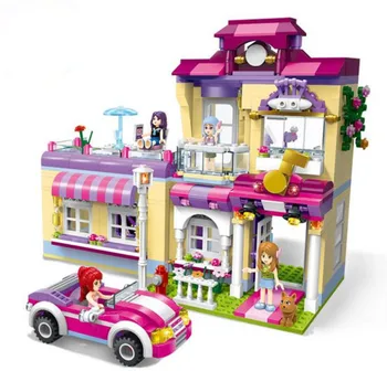 

New Friends Star Training Center Supercar Building Blocks Educational toys Bricks Best Gift For Girl
