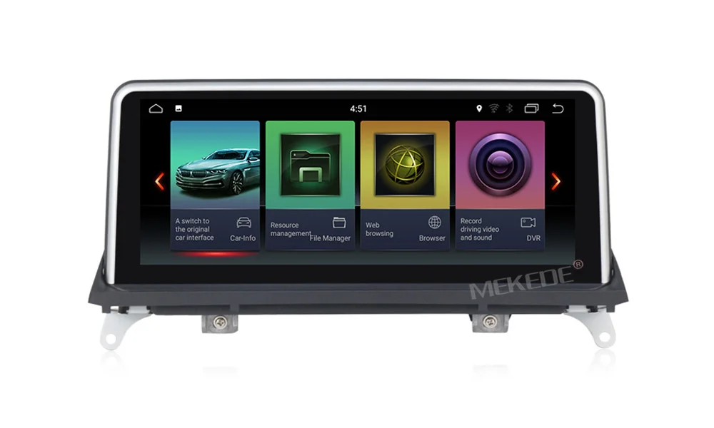 Sale MEKEDE ID7 Android 8.1 car radio multimedia player for BMW X5 E70 2007-2013/BMW X6 E71 2007-2013  touch Screen CIC CCC System 8